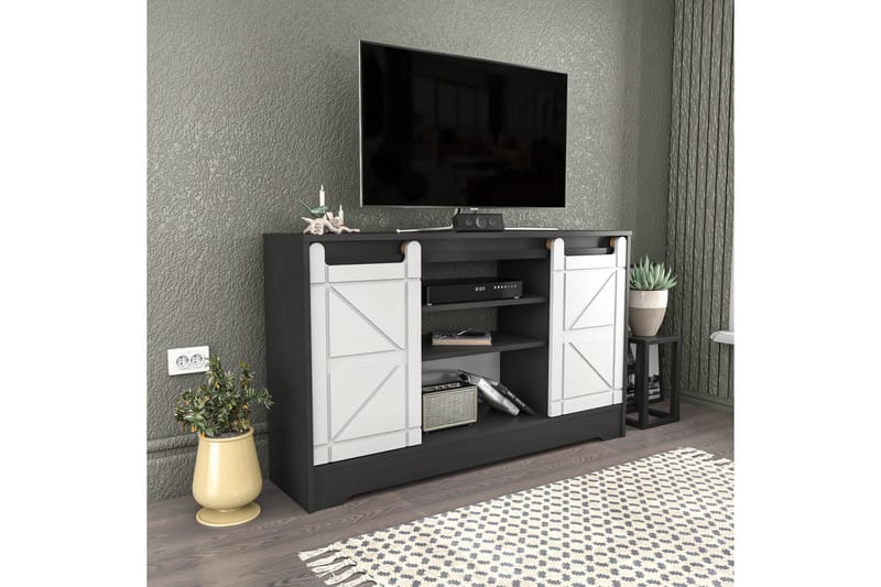 Andifli Tv-benk 140x85 cm - Grå - Møbler - Mediamøbel & tv møbel - TV-benk & mediabenk