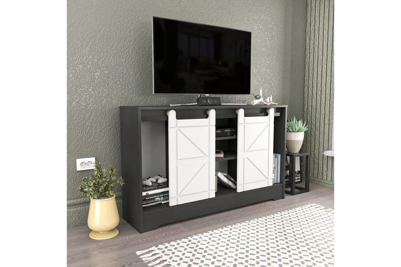 Andifli Tv-benk 140x85 cm - Grå - Møbler - Mediamøbel & tv møbel - TV-benk & mediabenk