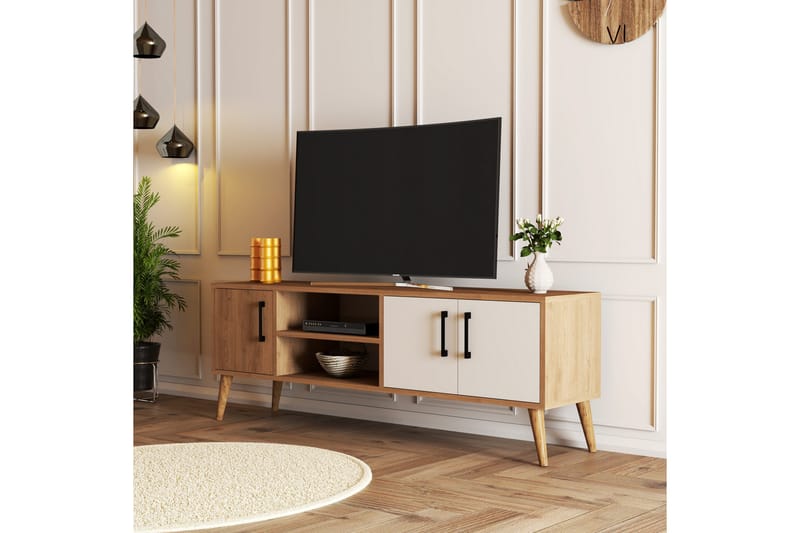 Andifli Tv-benk 150x52 cm - Brun - TV-benk & mediabenk