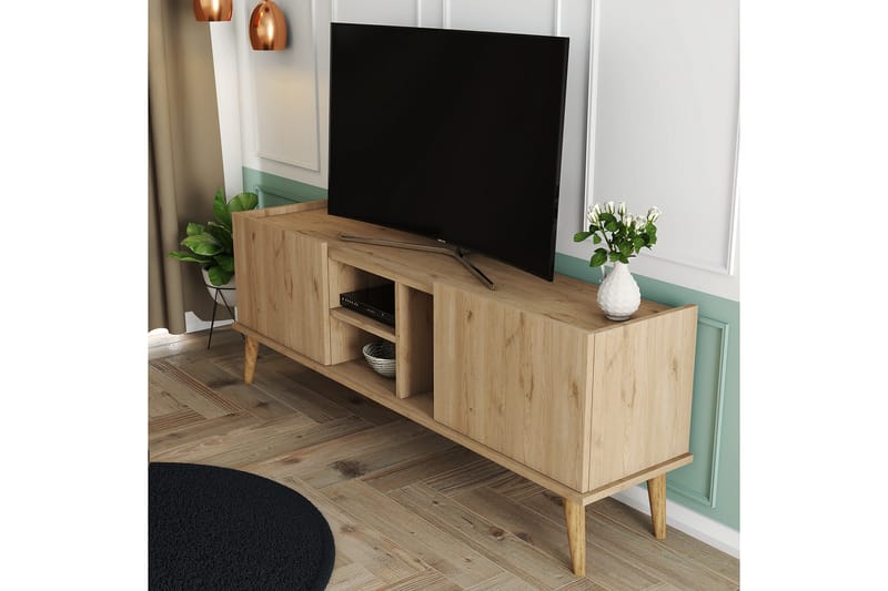 Andifli Tv-benk 150x52 cm - Brun - Møbler - Mediamøbel & tv møbel - TV-benk & mediabenk