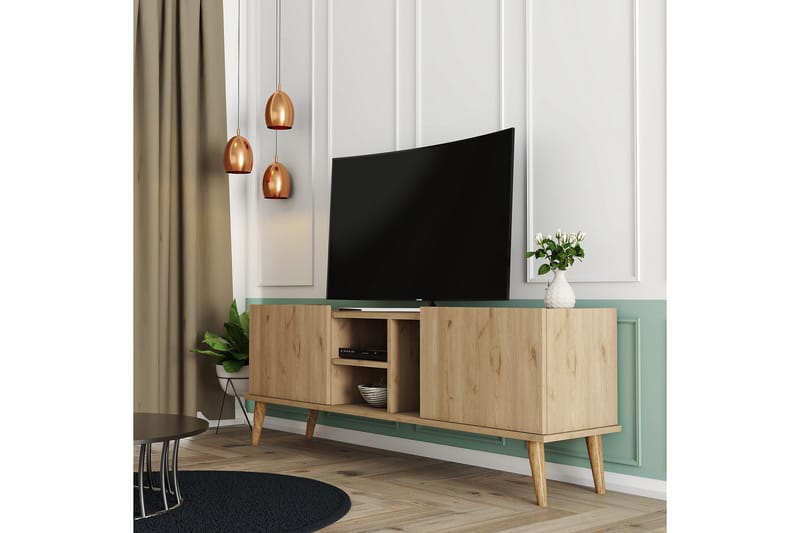 Andifli Tv-benk 150x52 cm - Brun - Møbler - Mediamøbel & tv møbel - TV-benk & mediabenk