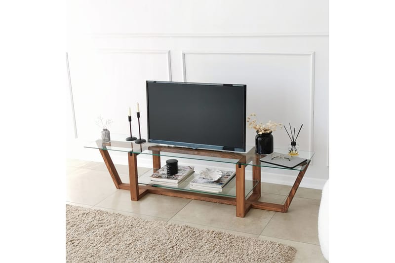 Andifli Tv-benk 158x35 cm - Brun - TV-benk & mediabenk