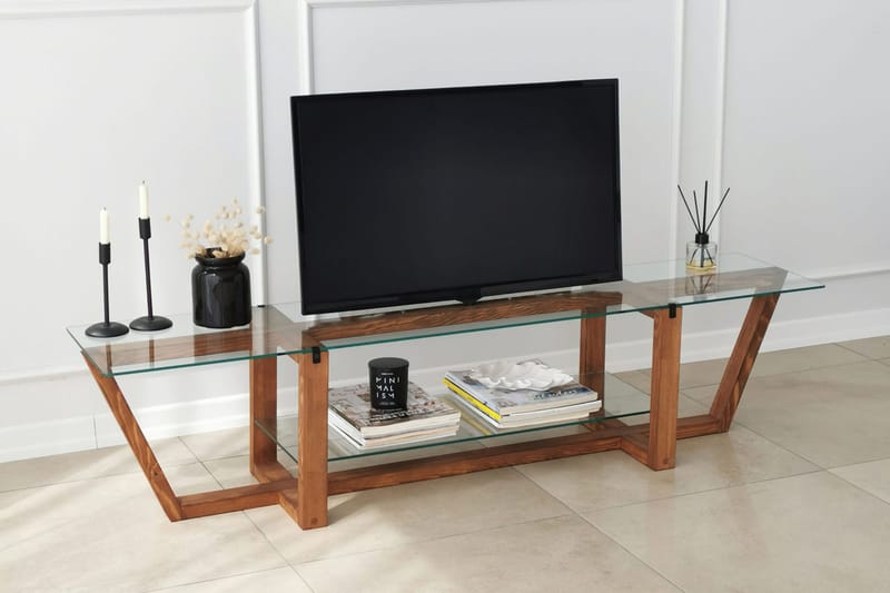 Andifli Tv-benk 158x35 cm - Brun - TV-benk & mediabenk