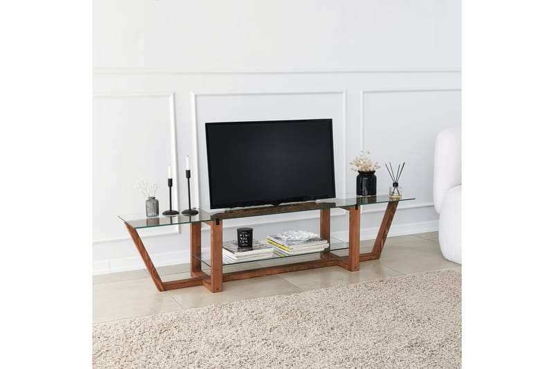 Andifli Tv-benk 158x35 cm - Brun - TV-benk & mediabenk