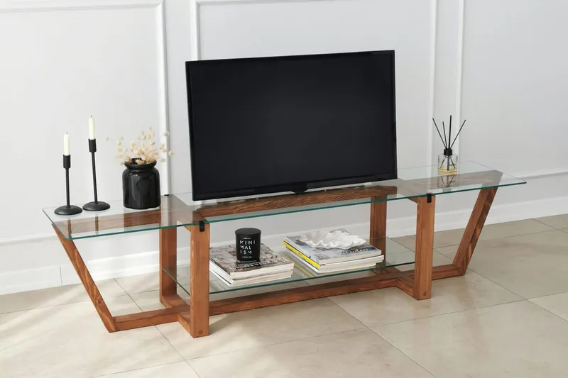Andifli Tv-benk 158x35 cm - Brun - Møbler - Mediamøbel & tv møbel - TV-benk & mediabenk
