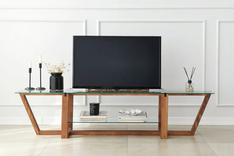 Andifli Tv-benk 158x35 cm - Brun - Møbler - Mediamøbel & tv møbel - TV-benk & mediabenk