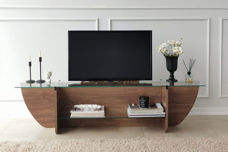 Andifli Tv-benk 158x40 cm - Brun - Møbler - Mediamøbel & tv møbel - TV-benk & mediabenk