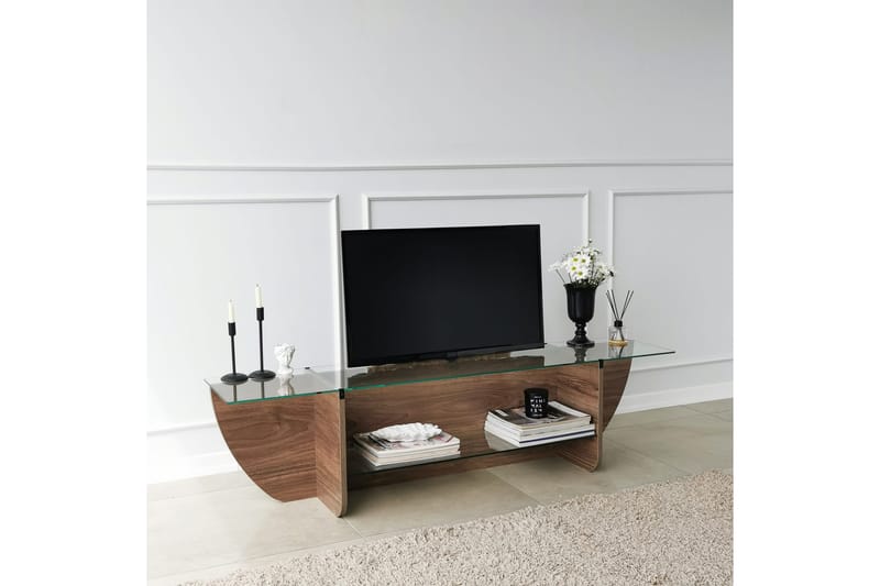 Andifli Tv-benk 158x40 cm - Brun - Møbler - Mediamøbel & tv møbel - TV-benk & mediabenk