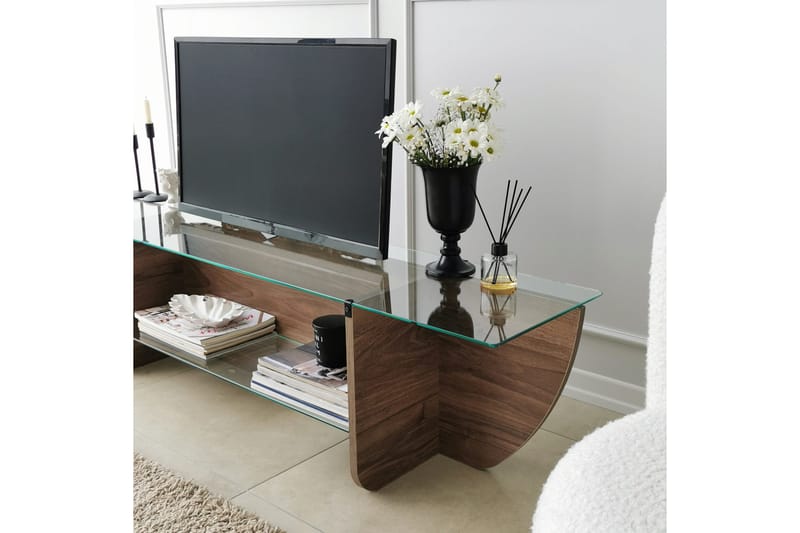 Andifli Tv-benk 158x40 cm - Brun - Møbler - Mediamøbel & tv møbel - TV-benk & mediabenk