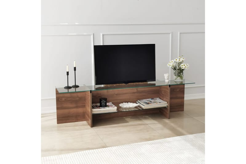 Andifli Tv-benk 158x40 cm - Brun - Møbler - Mediamøbel & tv møbel - TV-benk & mediabenk