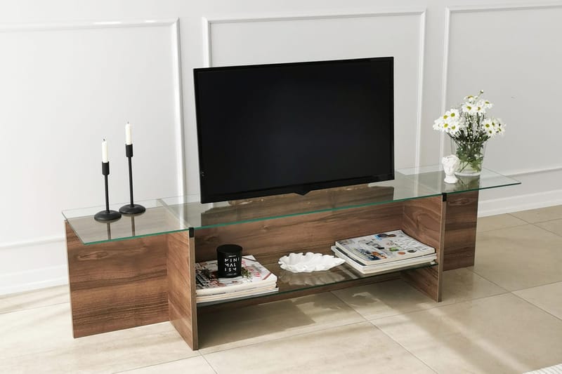 Andifli Tv-benk 158x40 cm - Brun - Møbler - Mediamøbel & tv møbel - TV-benk & mediabenk