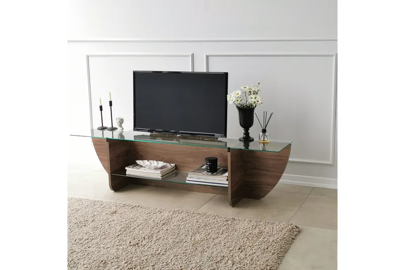 Andifli Tv-benk 158x40 cm - Brun - Møbler - Mediamøbel & tv møbel - TV-benk & mediabenk