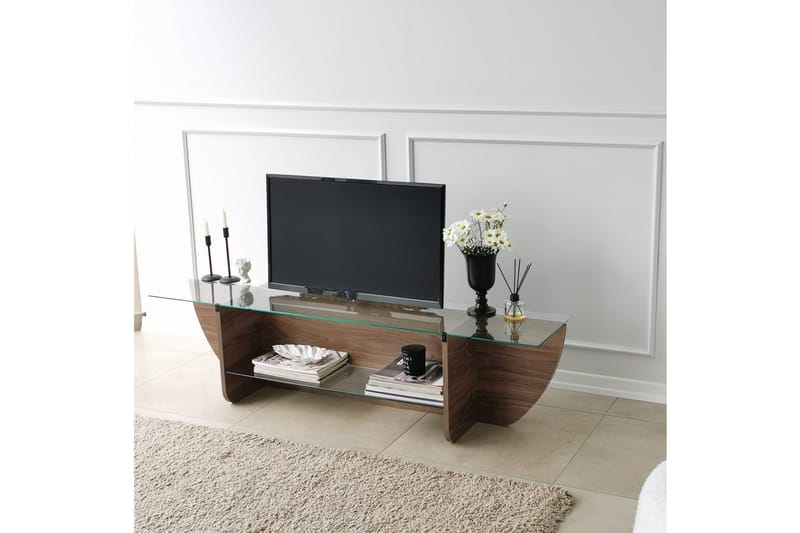 Andifli Tv-benk 158x40 cm - Brun - Møbler - Mediamøbel & tv møbel - TV-benk & mediabenk