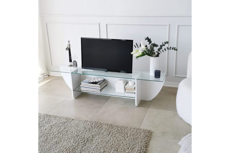 Andifli Tv-benk 158x40 cm - Hvit - Møbler - Mediamøbel & tv møbel - TV-benk & mediabenk