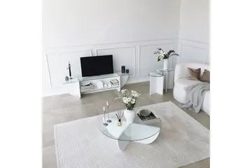 Andifli Tv-benk 158x40 cm - Hvit - Møbler - Mediamøbel & tv møbel - TV-benk & mediabenk