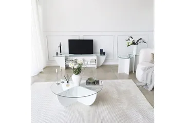 Andifli Tv-benk 158x40 cm - Hvit - Møbler - Mediamøbel & tv møbel - TV-benk & mediabenk