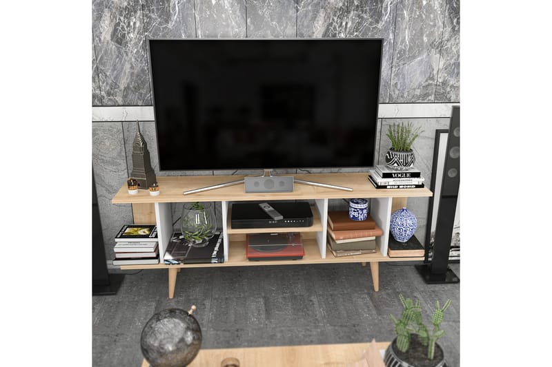 Andifli Tv-benk 160x38,6 cm - Blå - TV-benk & mediabenk