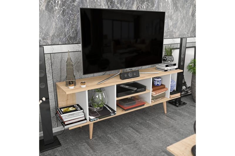 Andifli Tv-benk 160x38,6 cm - Blå - Møbler - Mediamøbel & tv møbel - TV-benk & mediabenk