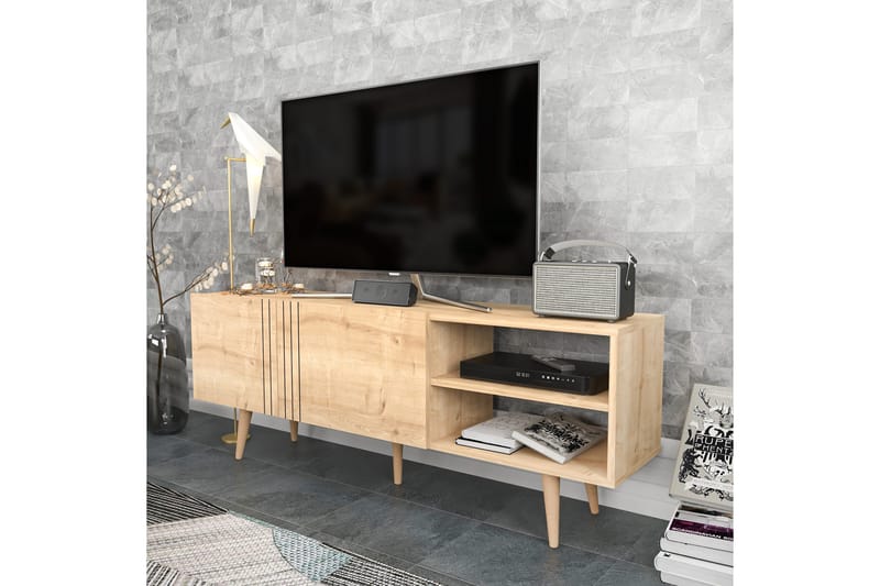 Andifli Tv-benk 160x38,6 cm - Blå - Møbler - Mediamøbel & tv møbel - TV-benk & mediabenk