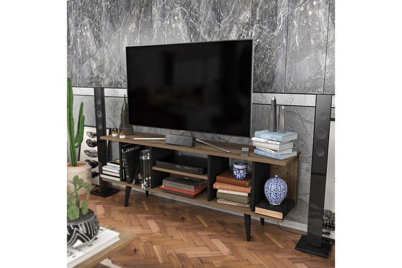 Andifli Tv-benk 160x38,6 cm - Brun - TV-benk & mediabenk