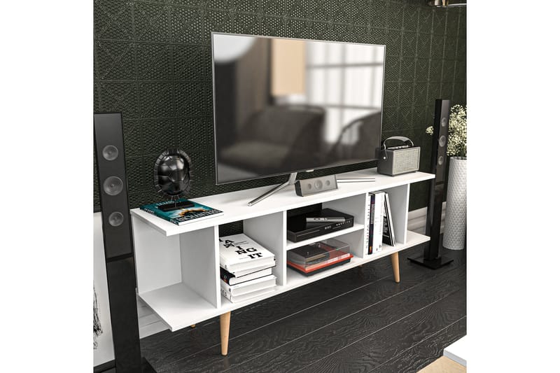 Andifli Tv-benk 160x38,6 cm - Hvit - Møbler - Mediamøbel & tv møbel - TV-benk & mediabenk