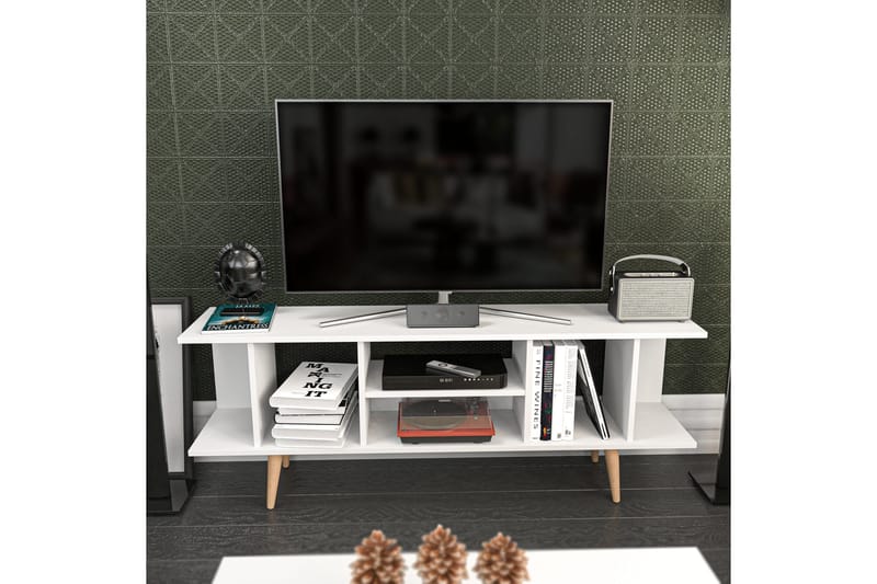 Andifli Tv-benk 160x38,6 cm - Hvit - Møbler - Mediamøbel & tv møbel - TV-benk & mediabenk