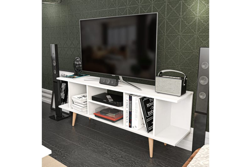 Andifli Tv-benk 160x38,6 cm - Hvit - Møbler - Mediamøbel & tv møbel - TV-benk & mediabenk