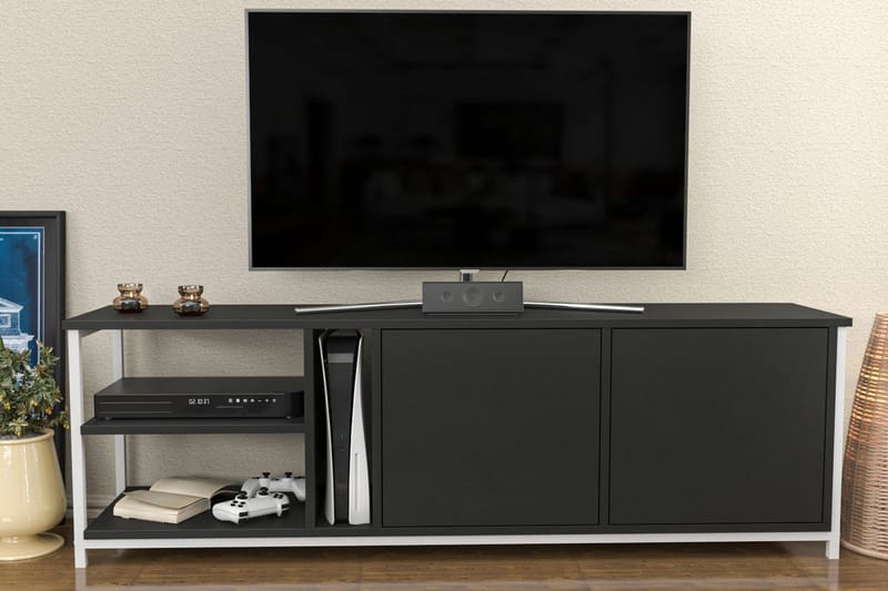 Andifli Tv-benk 160x50,8 cm - Hvit - TV-benk & mediabenk