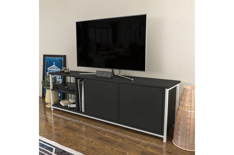 Andifli Tv-benk 160x50,8 cm - Hvit - TV-benk & mediabenk