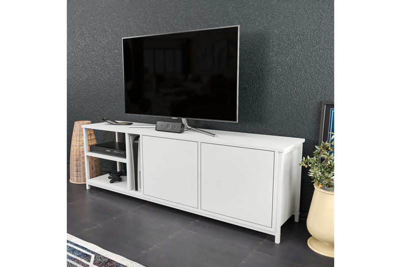 Andifli Tv-benk 160x50,8 cm - Hvit - Møbler - Mediamøbel & tv møbel - TV-benk & mediabenk