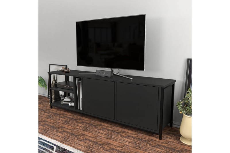 Andifli Tv-benk 160x50,8 cm - Svart - TV-benk & mediabenk
