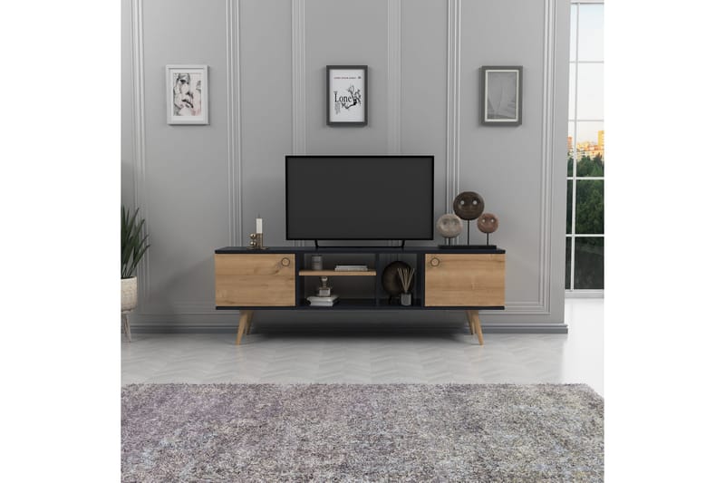 Andifli Tv-benk 160x50 cm - Antrasitt - TV-benk & mediabenk