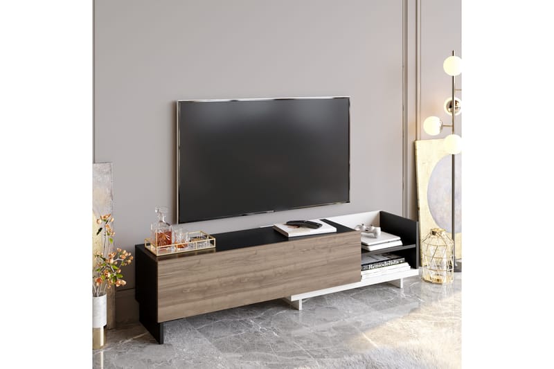 Andifli Tv-benk 165x41 cm - Hvit - TV-benk & mediabenk