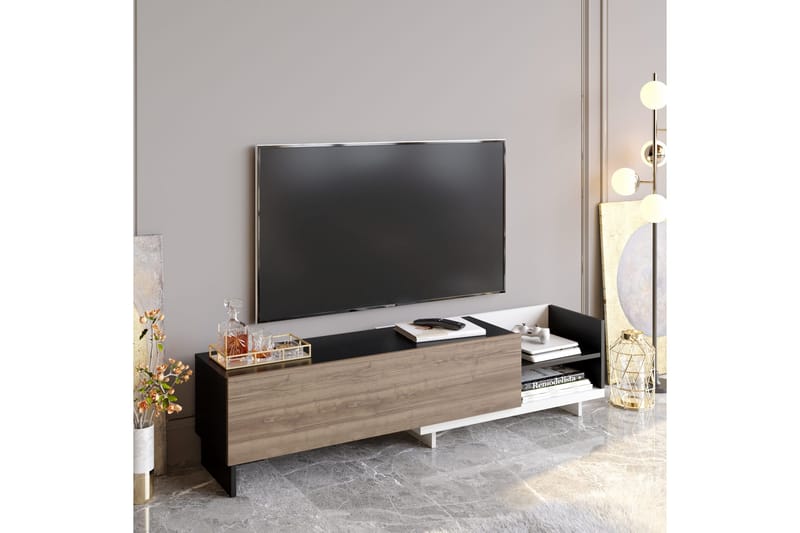Andifli Tv-benk 165x41 cm - Hvit - Møbler - Mediamøbel & tv møbel - TV-benk & mediabenk