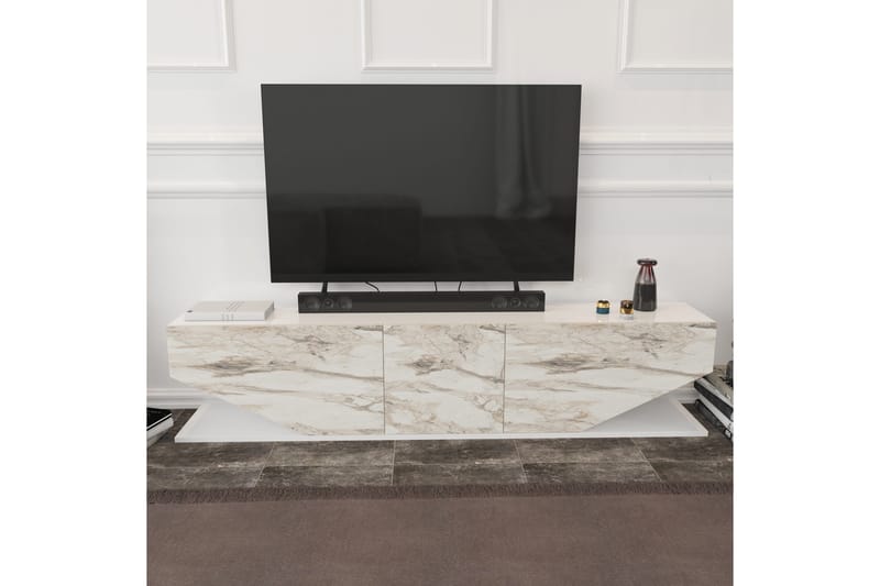 Andifli Tv-benk 180x45 cm - Hvit - Møbler - Mediamøbel & tv møbel - TV-benk & mediabenk