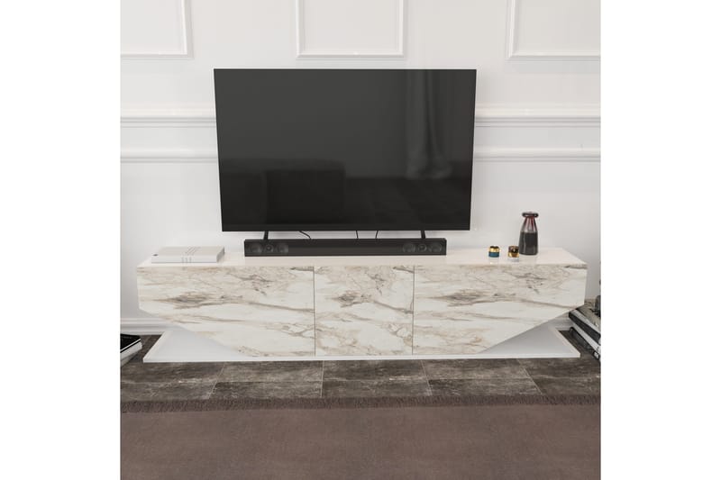 Andifli Tv-benk 180x45 cm - Hvit - TV-benk & mediabenk