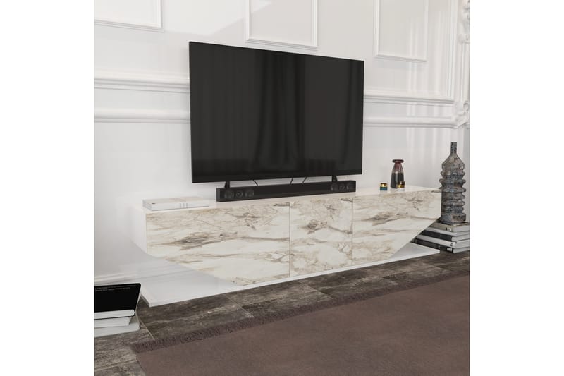 Andifli Tv-benk 180x45 cm - Hvit - Møbler - Mediamøbel & tv møbel - TV-benk & mediabenk
