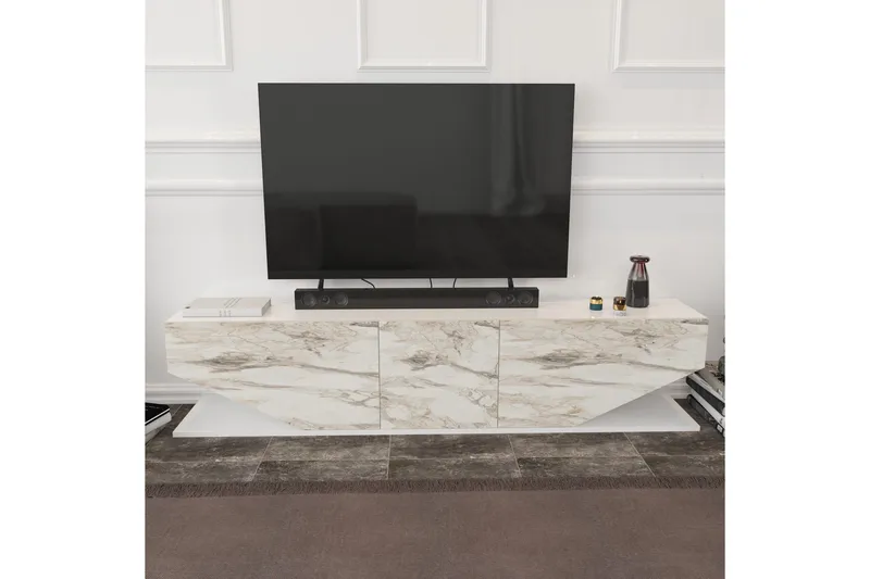 Andifli Tv-benk 180x45 cm - Hvit - Møbler - Mediamøbel & tv møbel - TV-benk & mediabenk