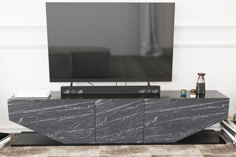 Andifli Tv-benk 180x45 cm - Svart - TV-benk & mediabenk