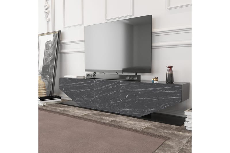 Andifli Tv-benk 180x45 cm - Svart - Møbler - Mediamøbel & tv møbel - TV-benk & mediabenk