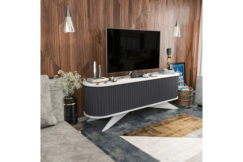 Andifli Tv-benk 180x60 cm - Antrasitt - Møbler - Mediamøbel & tv møbel - TV-benk & mediabenk