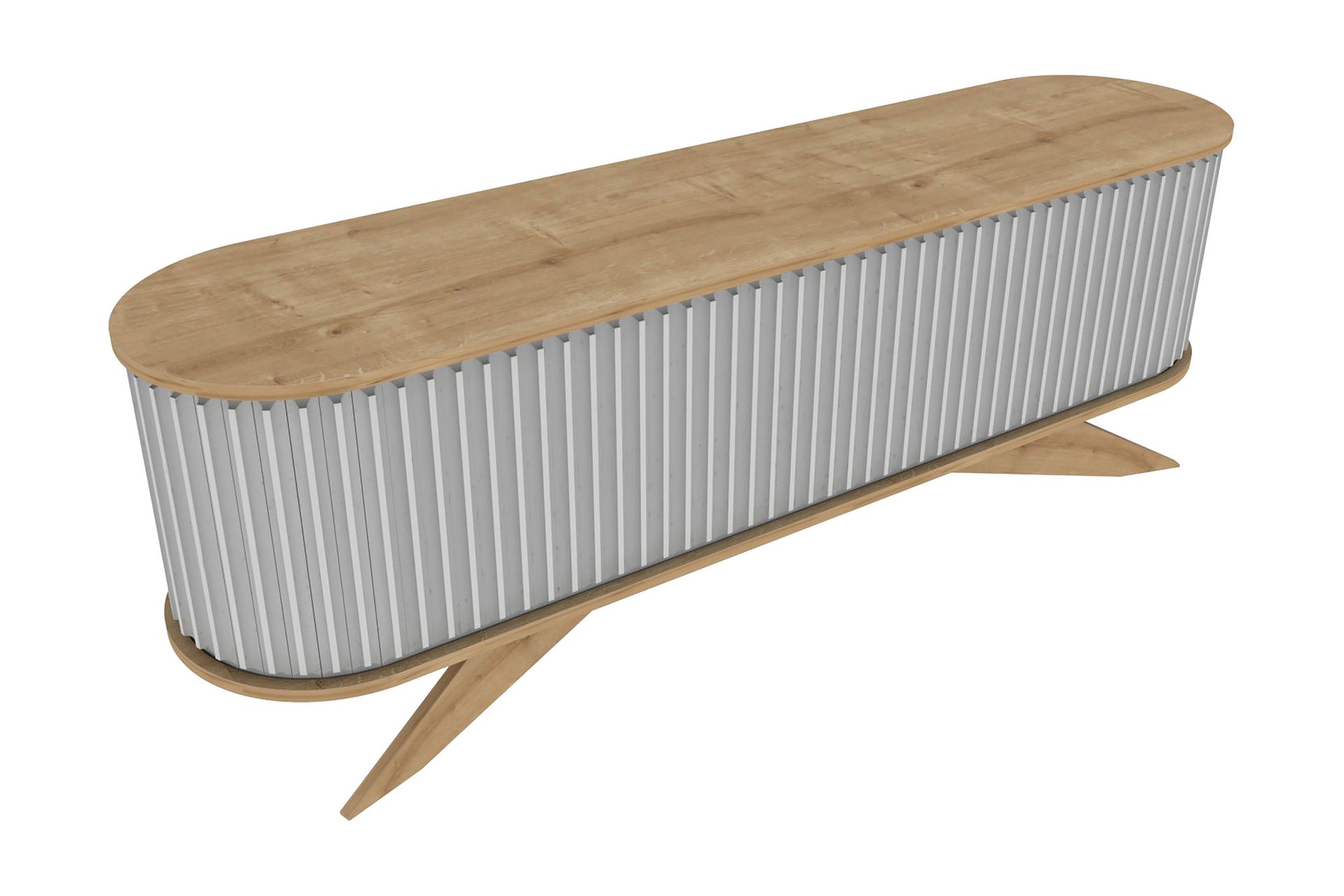 Andifli Tv-benk 180x60 cm - Blå - Møbler - Mediamøbel & tv møbel - TV-benk & mediabenk