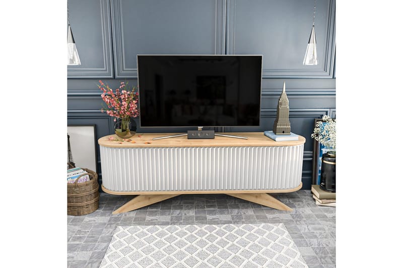 Andifli Tv-benk 180x60 cm - Blå - Møbler - Mediamøbel & tv møbel - TV-benk & mediabenk