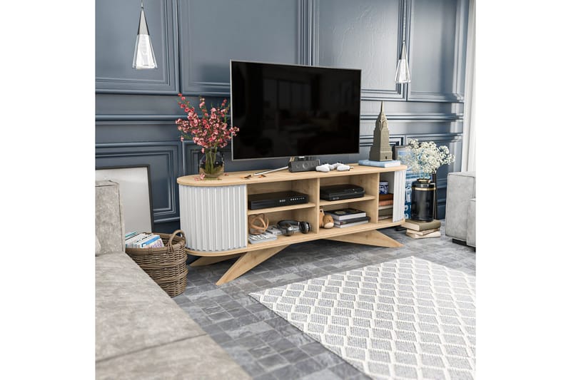 Andifli Tv-benk 180x60 cm - Blå - Møbler - Mediamøbel & tv møbel - TV-benk & mediabenk