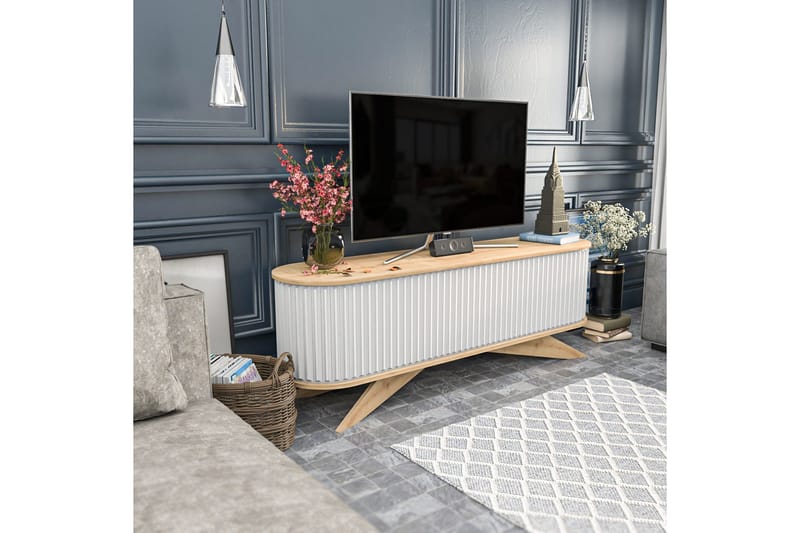 Andifli Tv-benk 180x60 cm - Blå - Møbler - Mediamøbel & tv møbel - TV-benk & mediabenk