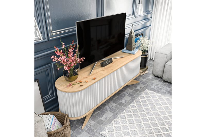 Andifli Tv-benk 180x60 cm - Blå - Møbler - Mediamøbel & tv møbel - TV-benk & mediabenk