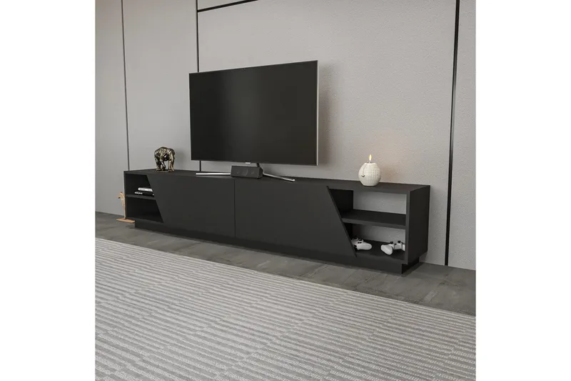Andifli Tv-benk 240x47,4 cm - Antrasitt - Møbler - Mediamøbel & tv møbel - TV-benk & mediabenk