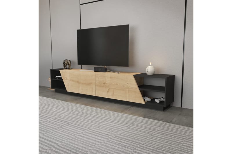 Andifli Tv-benk 240x47,4 cm - Antrasitt - Møbler - Mediamøbel & tv møbel - TV-benk & mediabenk
