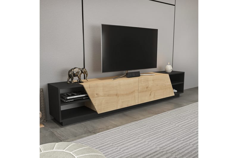 Andifli Tv-benk 240x47,4 cm - Antrasitt - Møbler - Mediamøbel & tv møbel - TV-benk & mediabenk