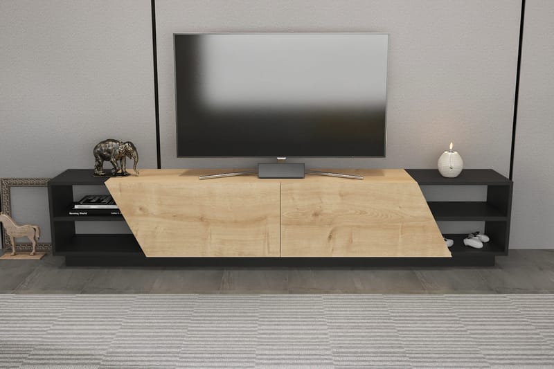 Andifli Tv-benk 240x47,4 cm - Antrasitt - Møbler - Mediamøbel & tv møbel - TV-benk & mediabenk
